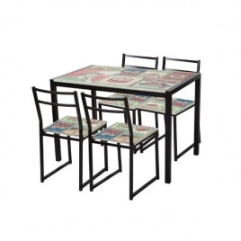 Conjunto de mesa y sillas modelo yuri