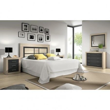 Dormitorio modelo lara 20 color cambrian grafito