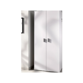 Armario 2 puertas modelo fit multiusos 6 estantes en blanco