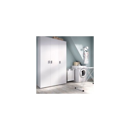 Armario 3 puertas multiuso modelo fit en blanco