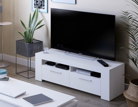 Mesa tv modelo urban en blanco artik