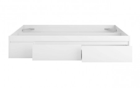 Cama 4 cajones  modelo bed, en color blanco