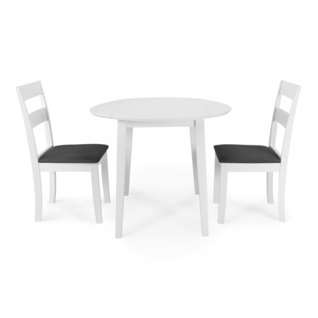 Set de mesa +2 sillas modelo pia en madera lacada