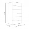 Dormitorio matrimonio modelo Couple en blanco y mesitas Cannes Dormitorios de matrimonio 191,00 € 157,85 €