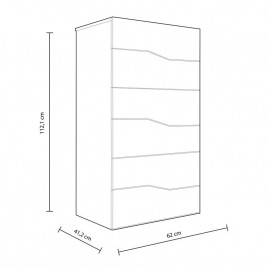 Dormitorio matrimonio modelo New Couple en Sable y blanco mesitas Cannes Dormitorios de matrimonio 193,00 € 159,50 €