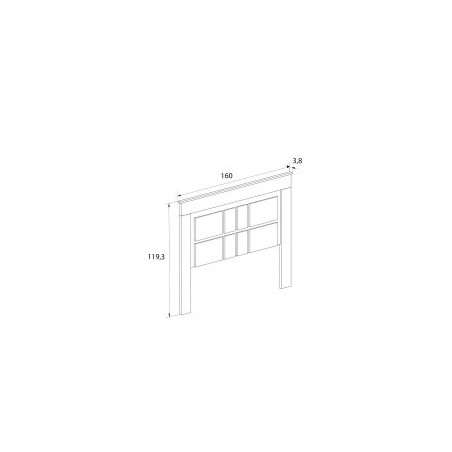 Dormitorio  chellen 01 color cambrian blanco