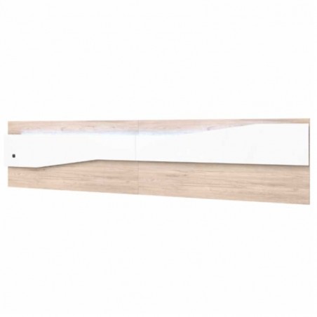 CABECERO LEDS NANTES EN SAHARA-BLANCO DE 220CM